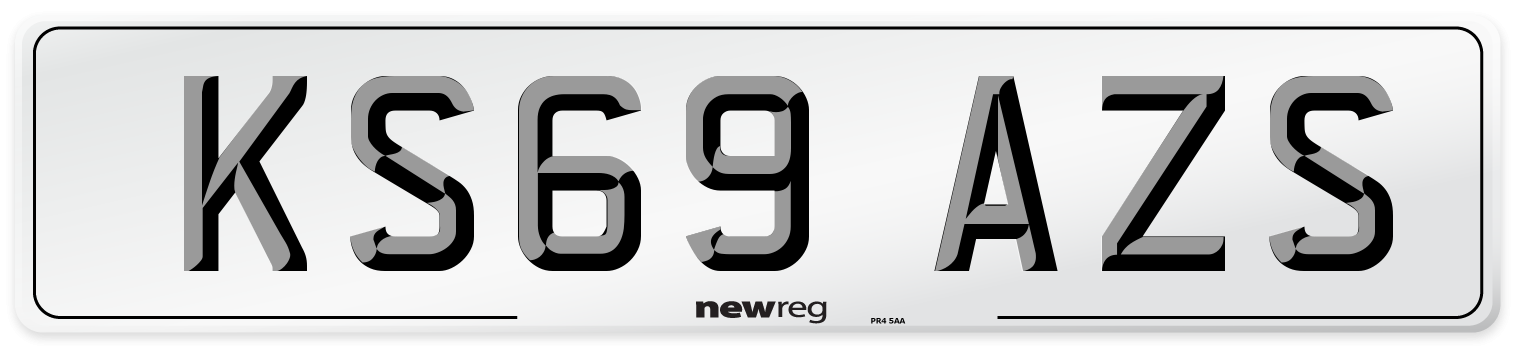 KS69 AZS Number Plate from New Reg